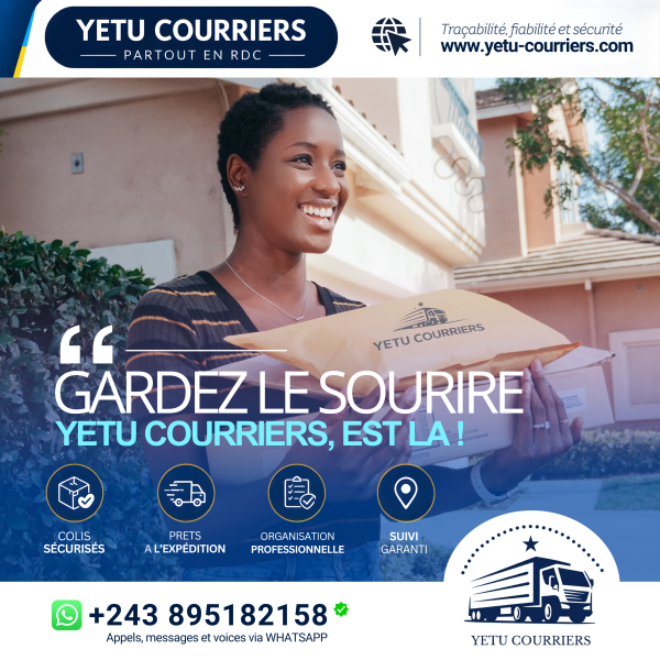 GARDEZ SOURIRE YETU COURRIERS EST LA 